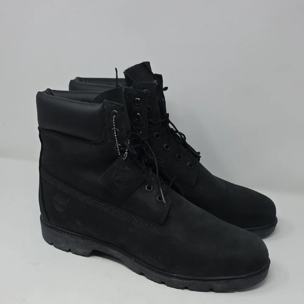 Timberland Men's Black Leather Boots Size 13